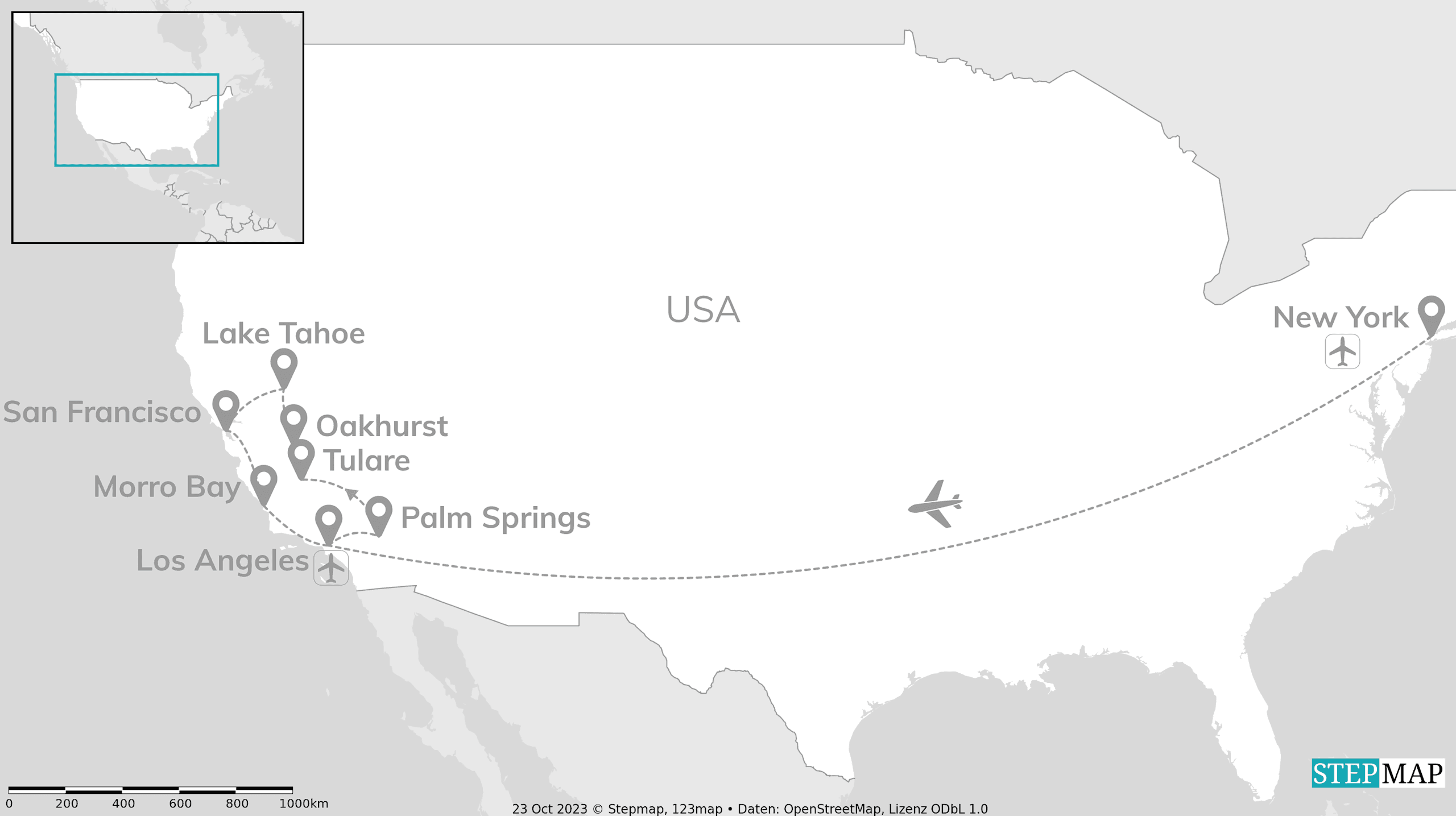 New York and California: Road trip dreams and national wonders