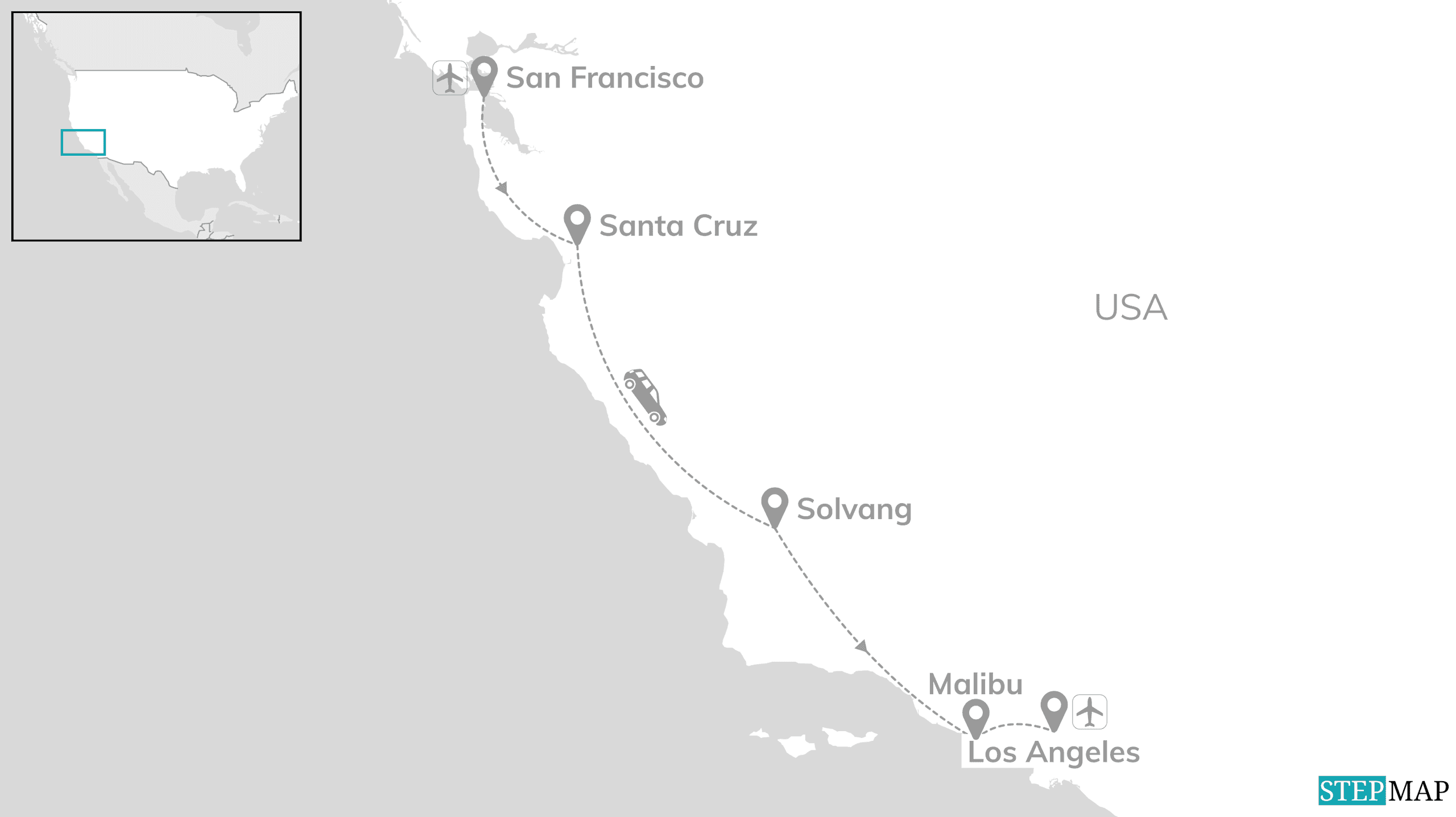 California road trip: Golden Gate meets Hollywood Hills